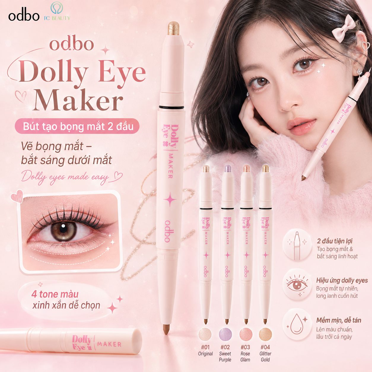 BÚT VẼ BỌNG MẮT OD2036 ODBO DOLLY EYE MAKER