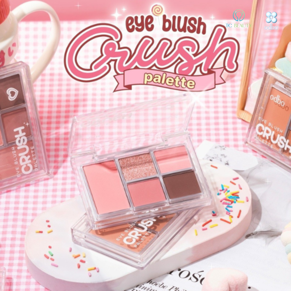 BẢNG PHẤN MẮT 5 Ô ODS04 ODBO EYE BLUSH CRUSH PALETTE