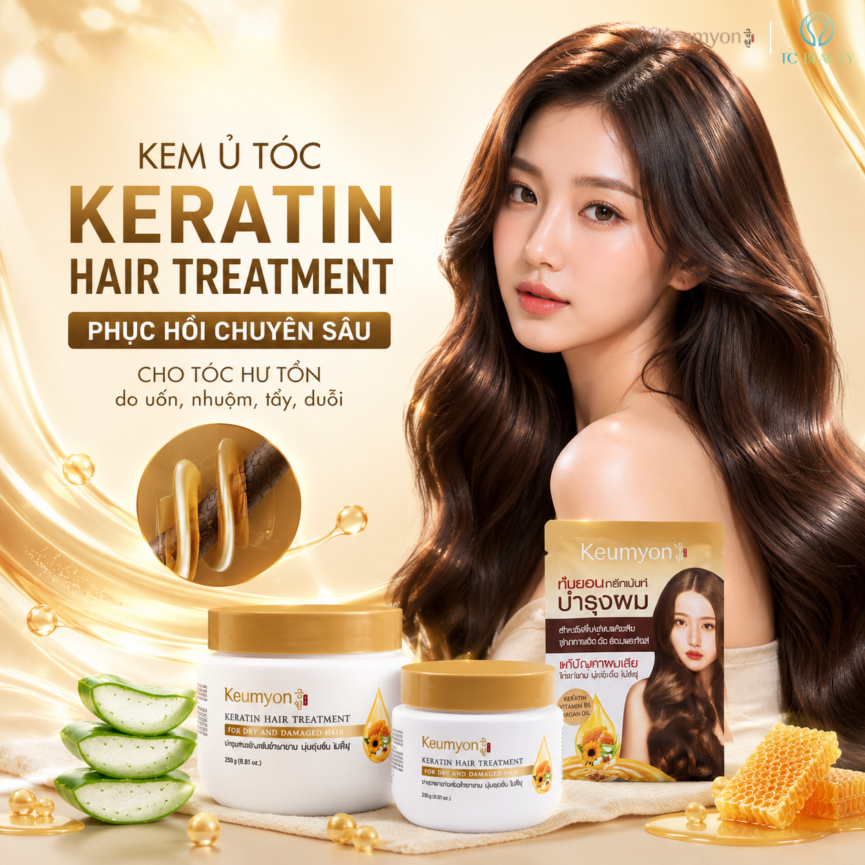 Kem ủ tóc Keumyon Keratin Hair Treatment 500g