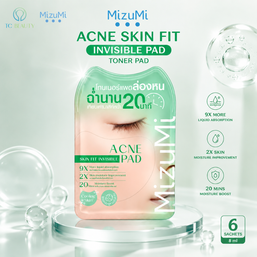 Toner pad MizuMi Acne Skin Fit Invisible Pad 8 ml (Box - 6 sachets)