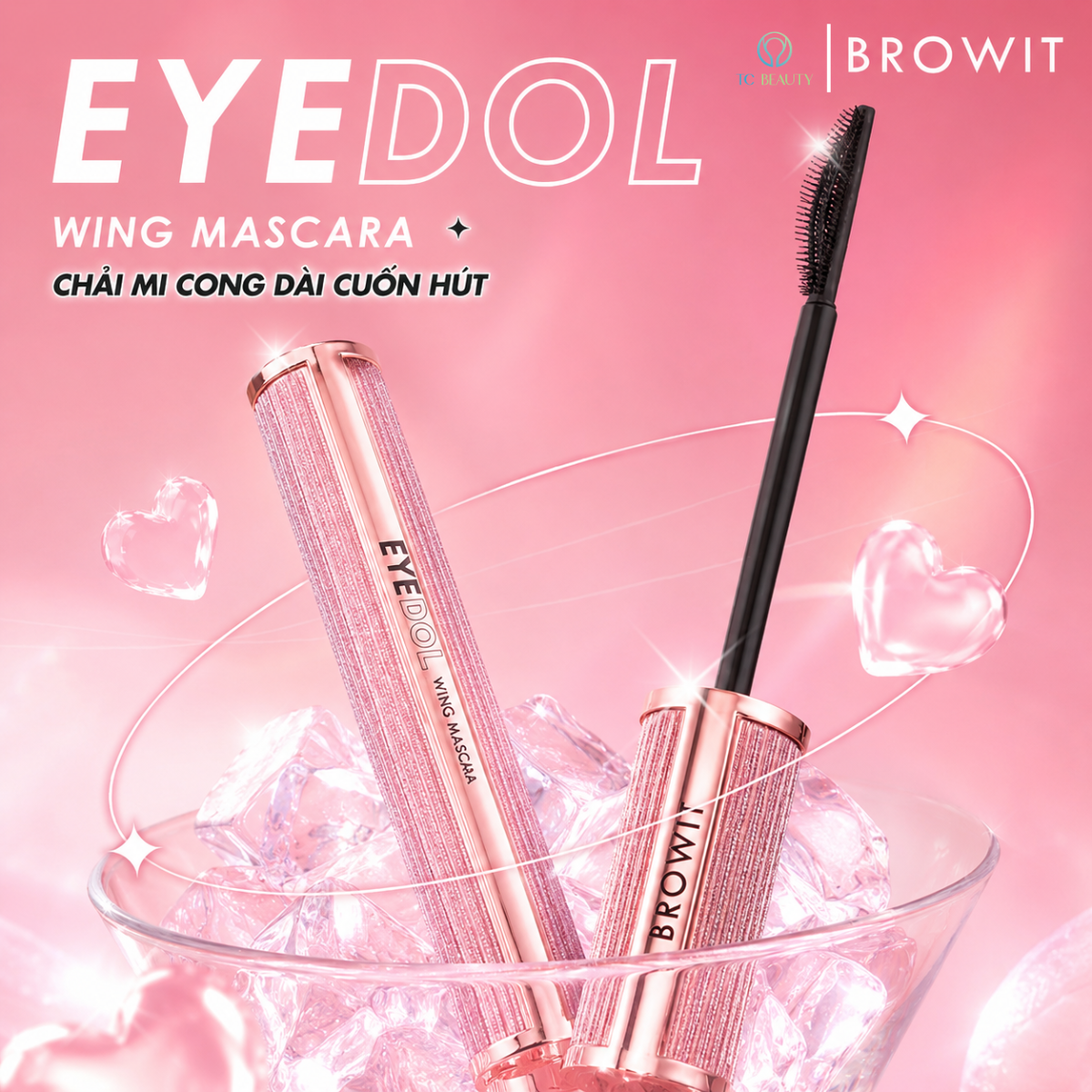 Chuốt mi Mascara Browit Eyedol Wing #One Black