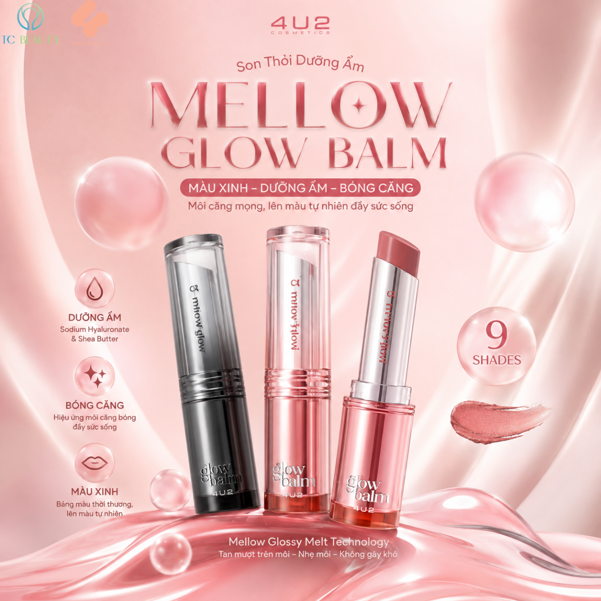 Son thỏi dưỡng ẩm 4U2 MELLOW GLOW BALM