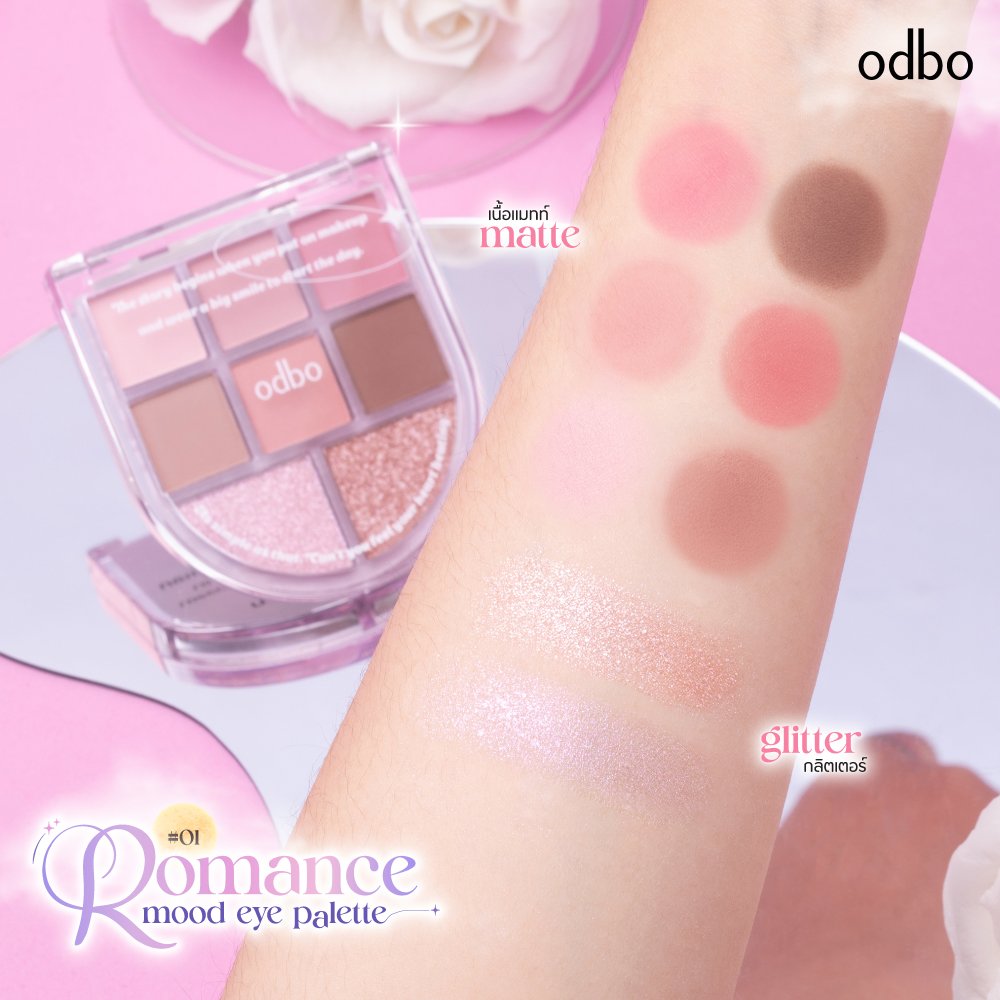 BẢNG PHẤN MẮT 8 Ô OD2023 ODBO ROMANCE MOOD EYE PALETTE
