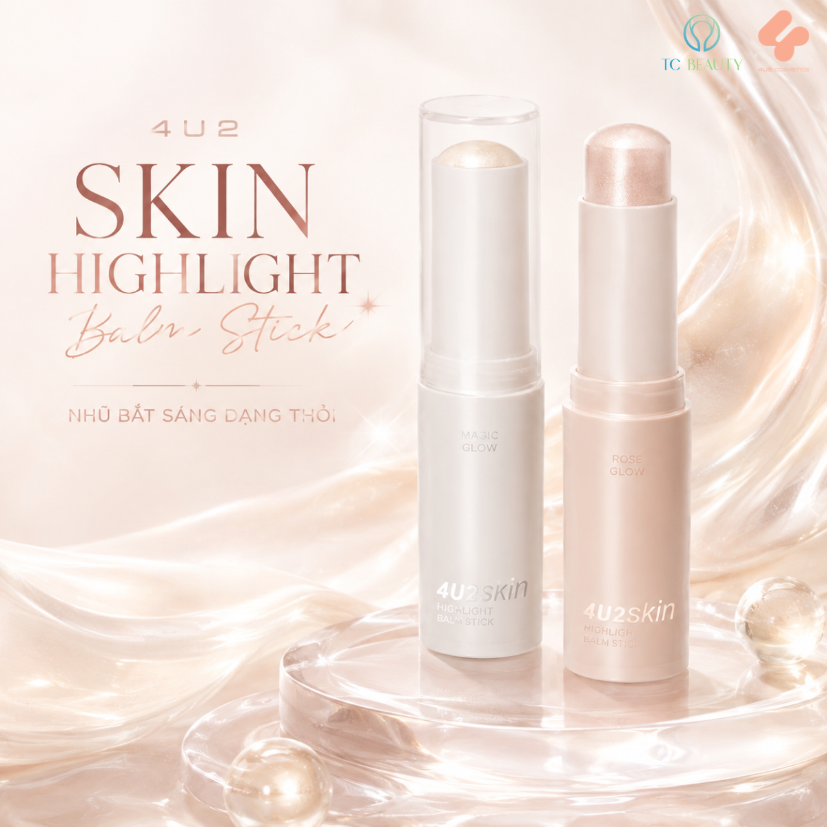 Bắt sáng dạng thỏi 4U2 Highlight Balm Stick