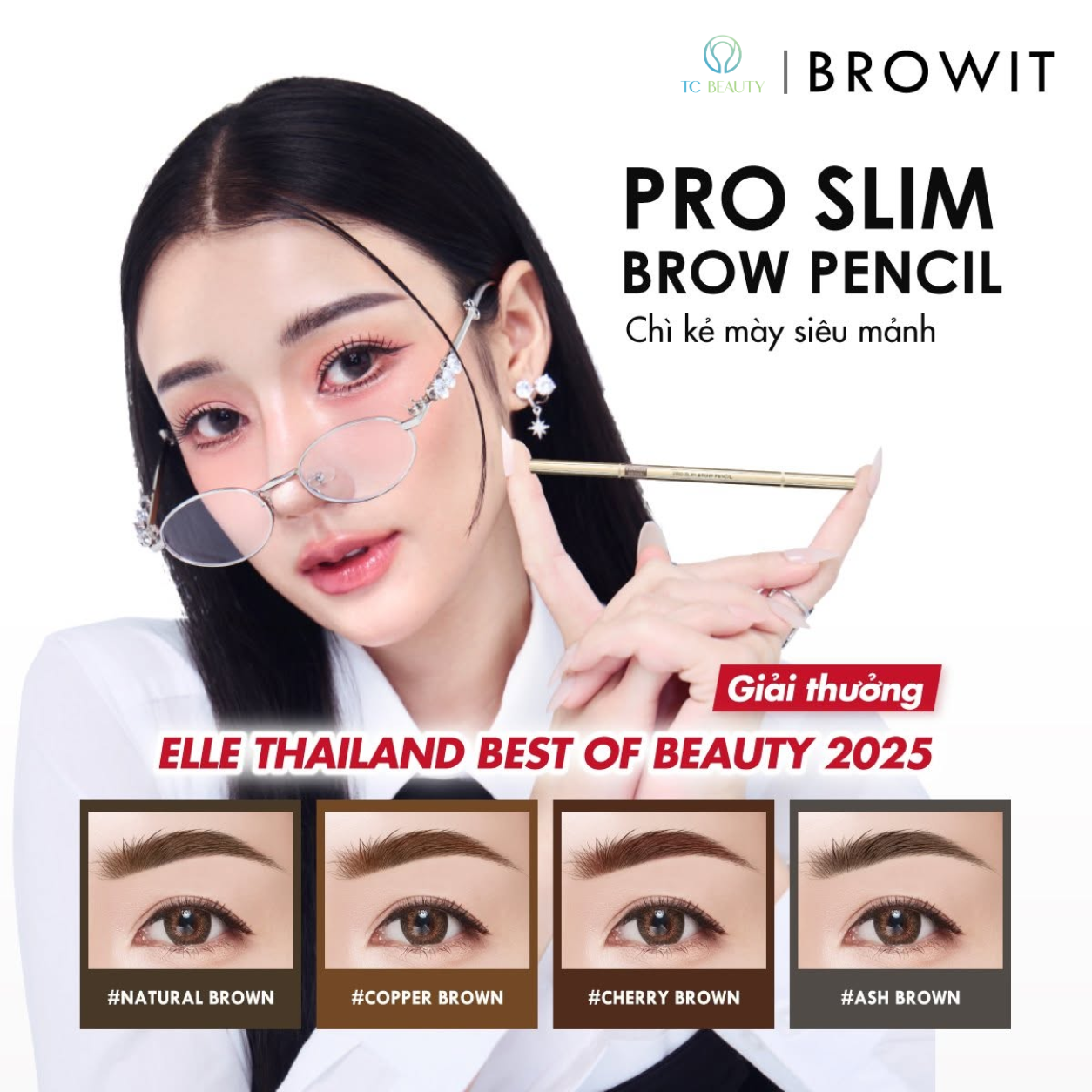 Chì kẻ mày siêu mảnh Pro Slim Brow Pencil